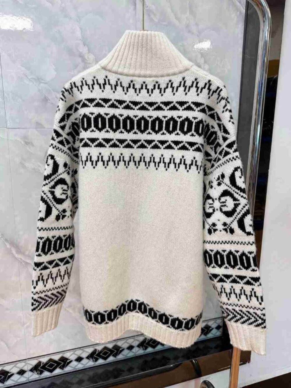 Polo Ralph Lauren Polo Bear Fair Isle Half Zip Sweater - Picture 6 of 6